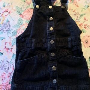 Gap Girls Cordereo Overall Skirt Size X-Small in Black